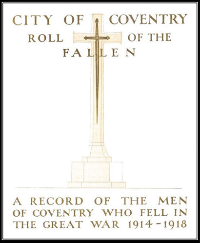City of Coventry - Roll of Honour of the Fallen in the Great War 1914-1918